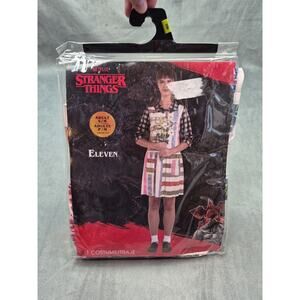 Stranger Things Eleven Cosplay Dress Halloween Costume Adult Size S/M